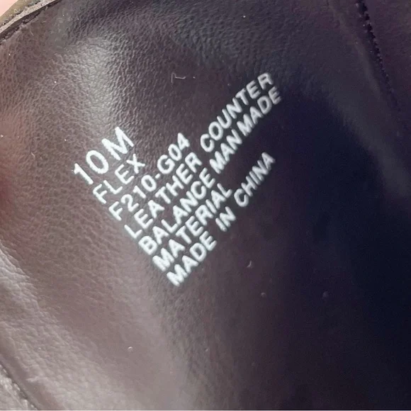 Vintage Y2K American Eagle Flex Brown Leather Chunky Platform Boots Size 10 - Picture 7 of 15